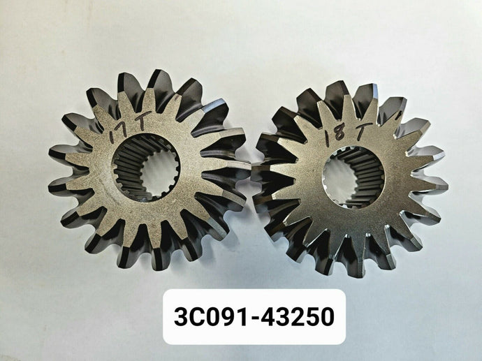 Steer Knuckle Bevel Gear Set 17 and 18 tooth Fits Kubota M9960HD12