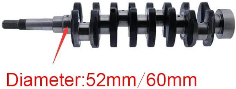 Load image into Gallery viewer, NEW Crankshaft 52mm or 60mm Replaces Bobcat Part Number 6655184
