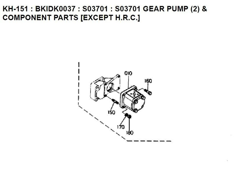 Load image into Gallery viewer, New Kubota  KH-151 Hydraulic Pump 68591-61170
