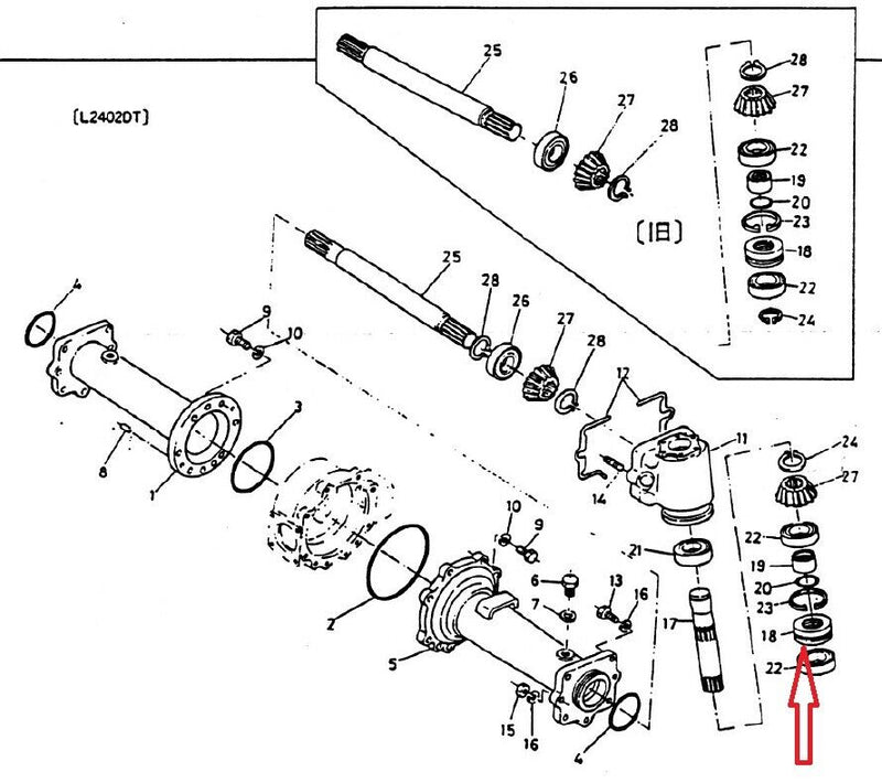 Load image into Gallery viewer, Steer Knuckle Thrust Seal Fits Kubota/Zennoh L2002DT Series Tractor

