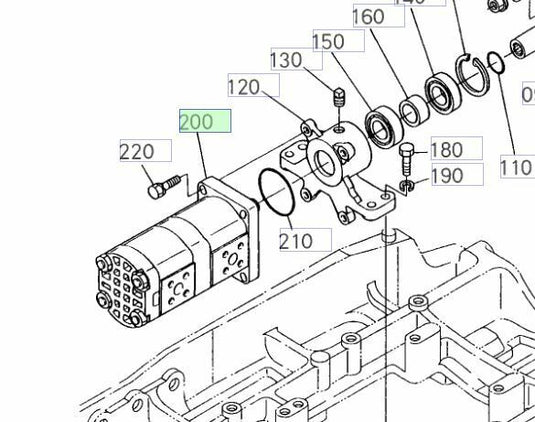 New OEM Kubota M9580DT Series Hydraulic Pump