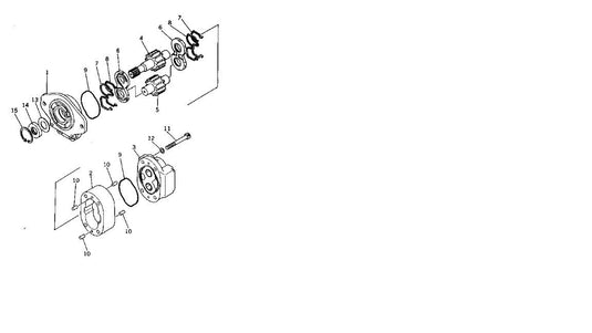 Hydraulic Pump Fits Komatsu 520B-1 S/N 10001-UP WHEEL LOADERS