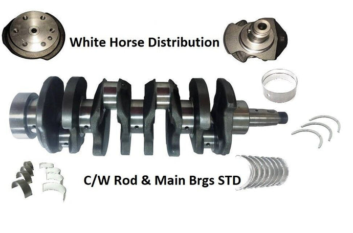 Crankshaft C/W Set of Main, Rod and Thrust Bearings Fits Case 420 skid steer