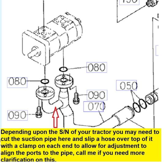 New Kubota M8200 Tandem Hydraulic Pump