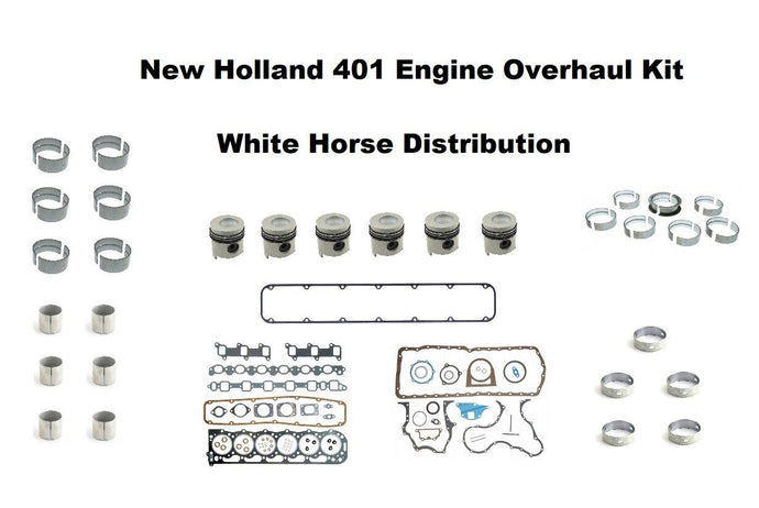 Engine Overhaul Kit STD fits New Holland TW20 Tractor with 401 Engine